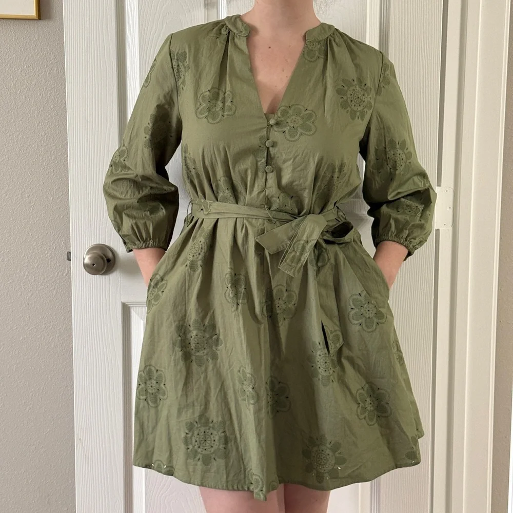 cynthia rowley green floral dress Cynthia Rowley Women's Sheath Dress Green Multi-Tropical Floral Print Size 4